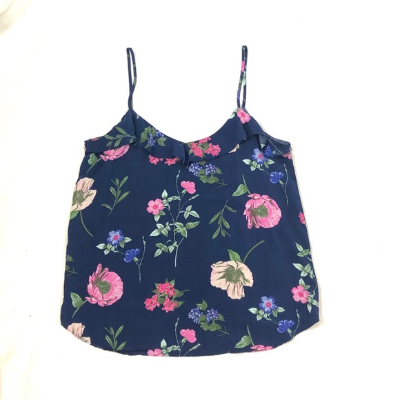Old Navy V-Neck Floral Spaghetti Strap Top - Picture 2 of 5